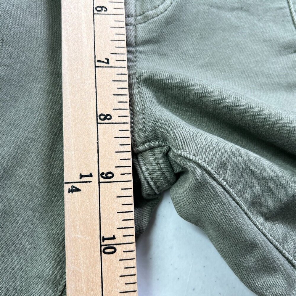 American Eagle Jegging Jeans Womens 6 Long Olive Drab Green Super Stretch Denim - Picture 9 of 11